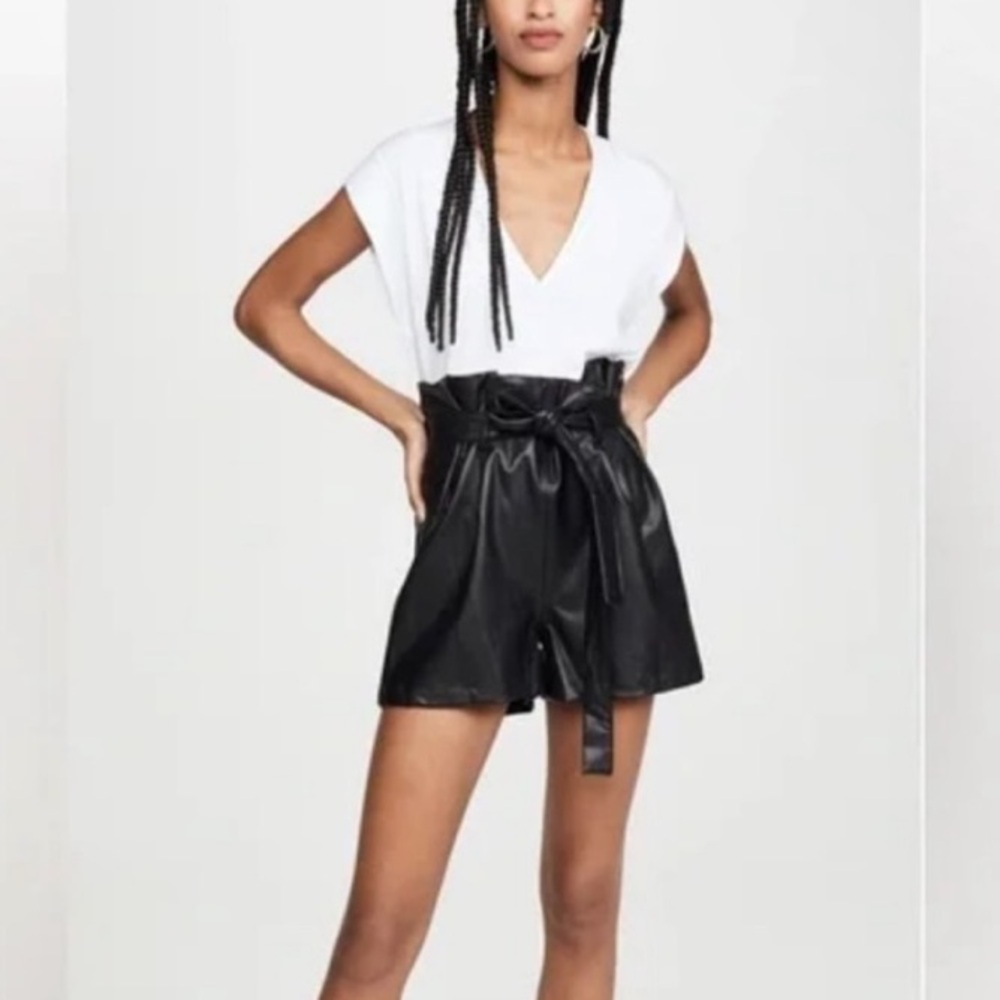 Black High-Waisted Women's Shorts